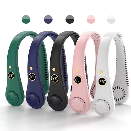 Ventilateur de Cou Portable – Fraîcheur Instantanée
