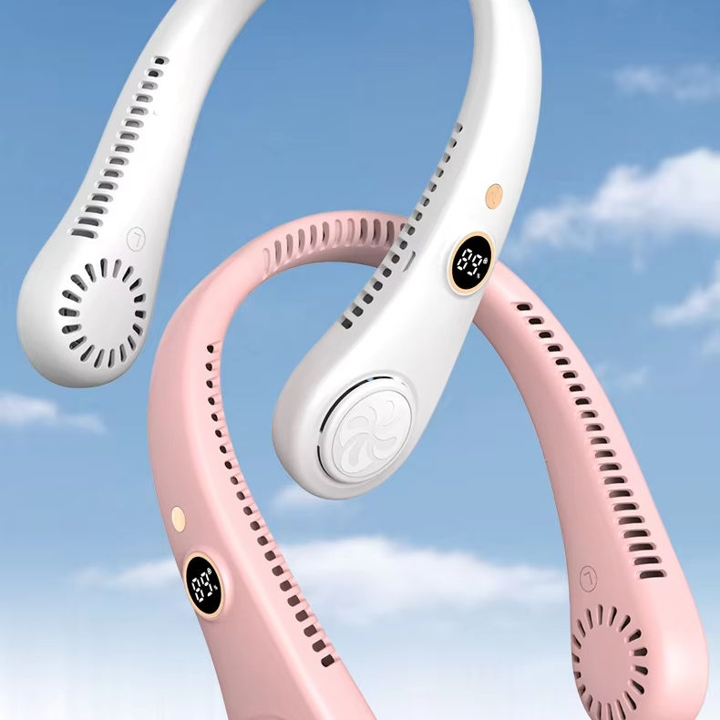 Ventilateur de Cou Portable – Fraîcheur Instantanée